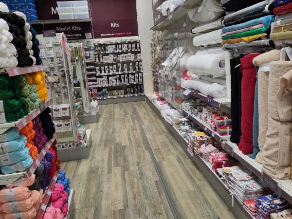 Photo of the inside of a Hobbycraft shop