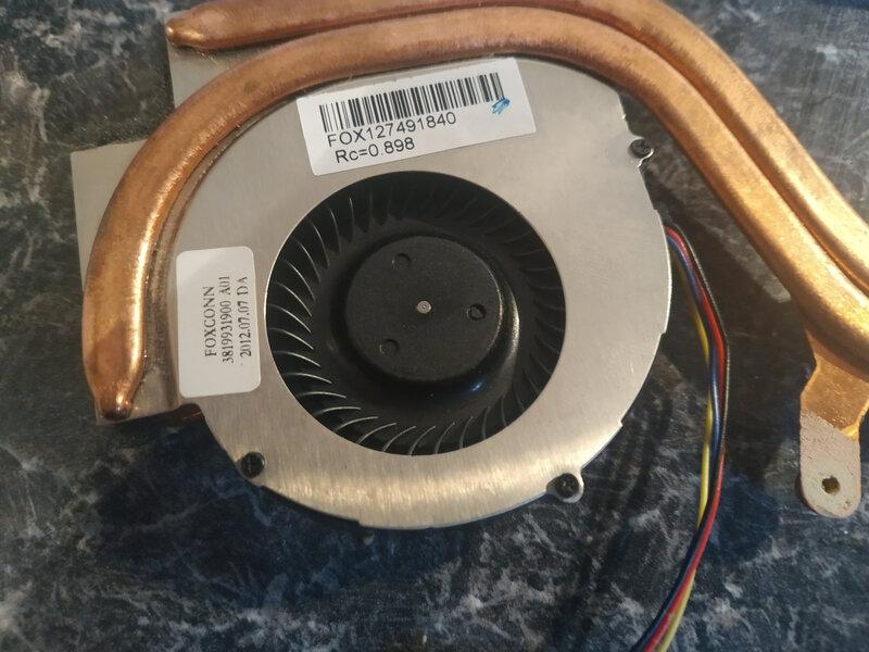 X220 cooling unit, new fan attached